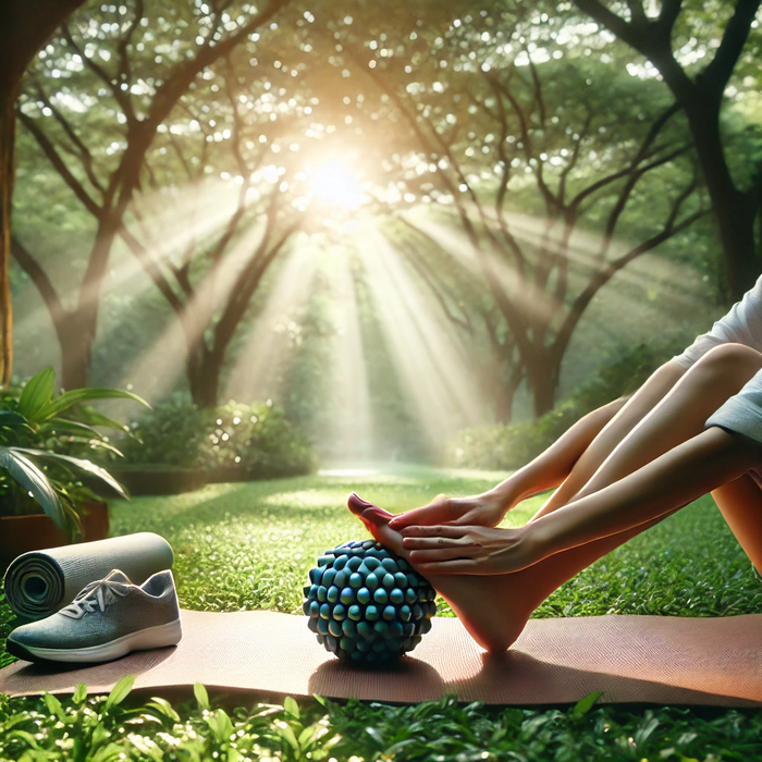 How to Use Massage Balls to Relax Tired Feet and Stretch Your Hamstrings